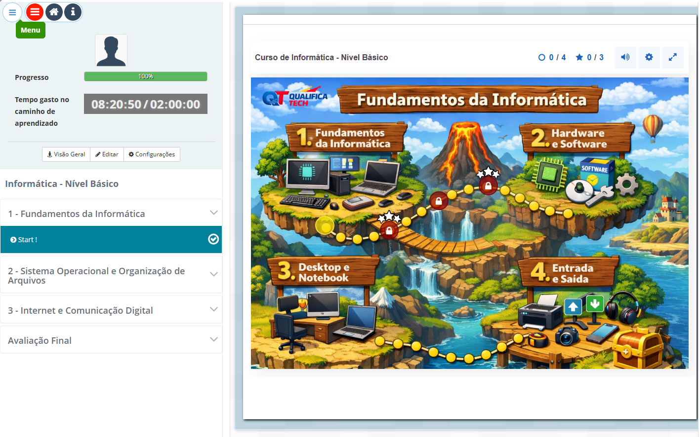 Mapa de Aprendizagem Qualifica Tech